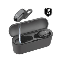 iLuv True Wireless Bluetooth Stereo In-Ear Fitness Earbuds with Charging Case - TRUEBTAIRBK