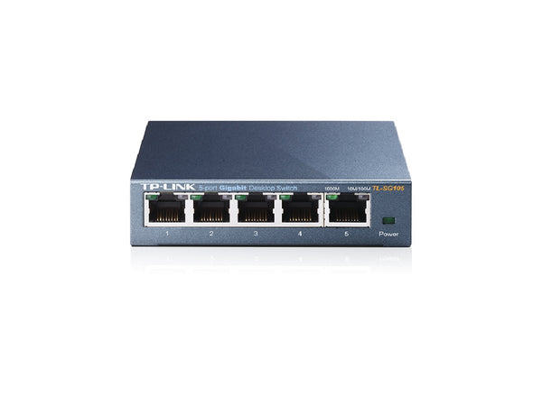 tp-link - 5-Port 10/100/1000Mbps Desktop Switch - TL-SG105