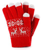 Winter Touch Gloves for Capacitive Touchscreen Devices - Light Grey, Red or Dark